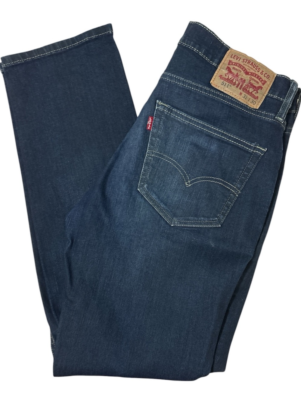 Levi's Men's Dark Indigo Slim Straight Jeans